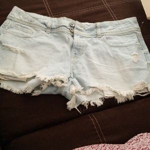 Light Jean Blue Booty Shorts